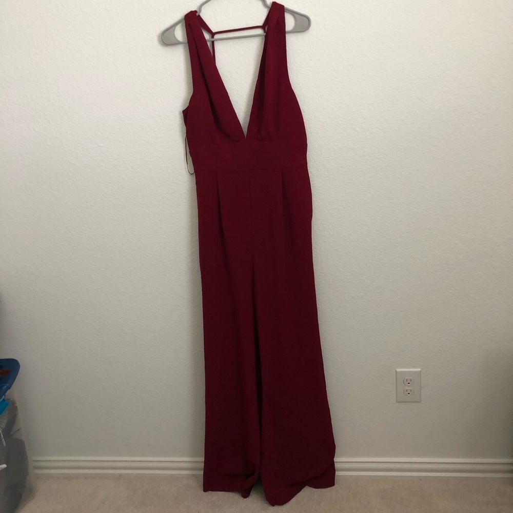 Dark Red Jumpsuit. Never worn.